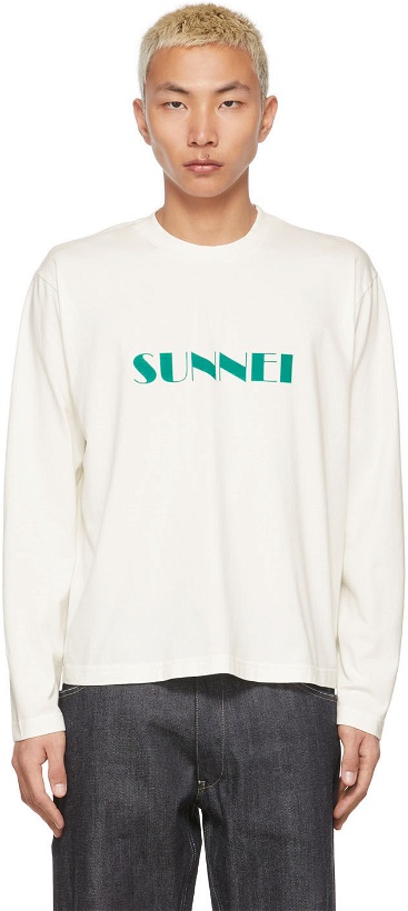Photo: Sunnei Off-White Big Logo T-Shirt