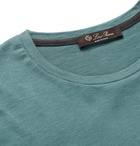 Loro Piana - Slim-Fit Silk and Cotton-Blend Jersey T-Shirt - Blue