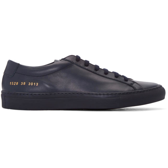 Photo: Common Projects Navy Original Achilles Sneakers