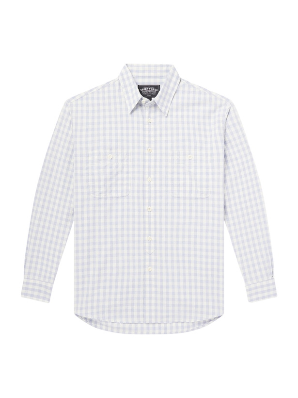 Photo: FrizmWORKS - Checked Cotton Shirt - Blue