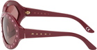 Marni Burgundy Naica Mine Sunglasses