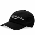 Sporty & Rich NY Health Club Cap in Faded Black/White