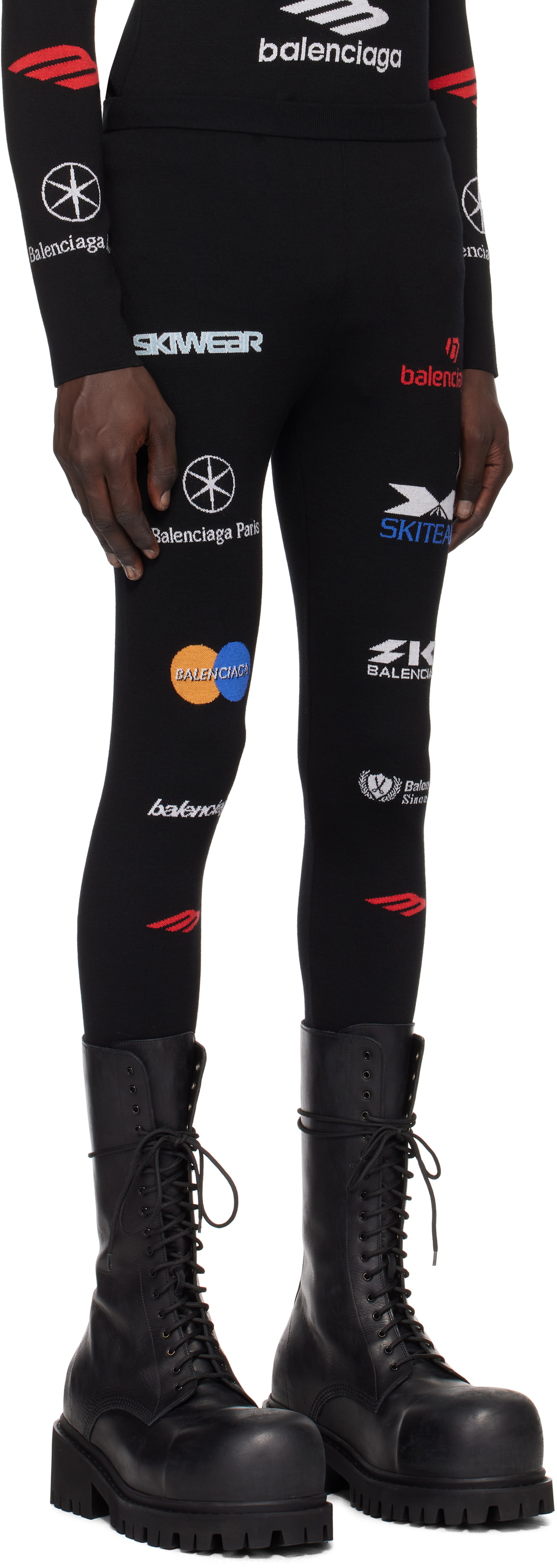 Balenciaga Black Ski Leggings