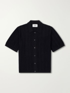 Corridor - Pointelle-Knit Cotton Shirt - Black
