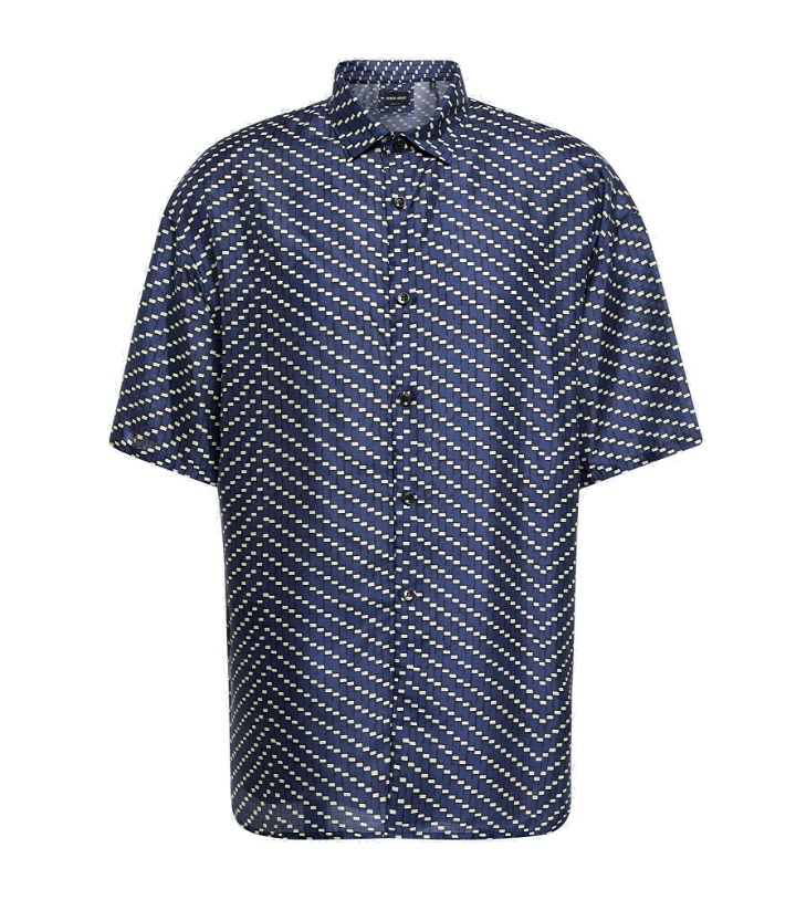Photo: Giorgio Armani - Short-sleeved silk shirt