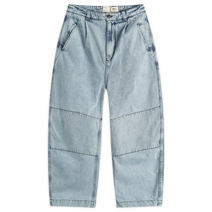 Photo: Girls of Dust Women's Field Denim Chino Jeans in Salt Lake Wash