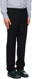 Dries Van Noten Black Creased Trousers