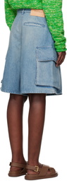 JW Anderson Blue Cargo Denim Shorts
