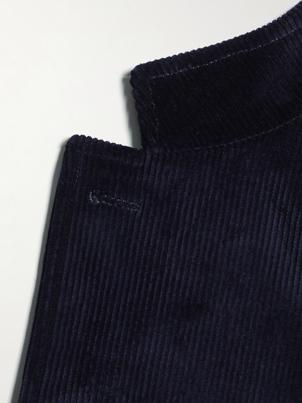 MP Massimo Piombo - Guru Cotton-Blend Corduroy Blazer - Blue
