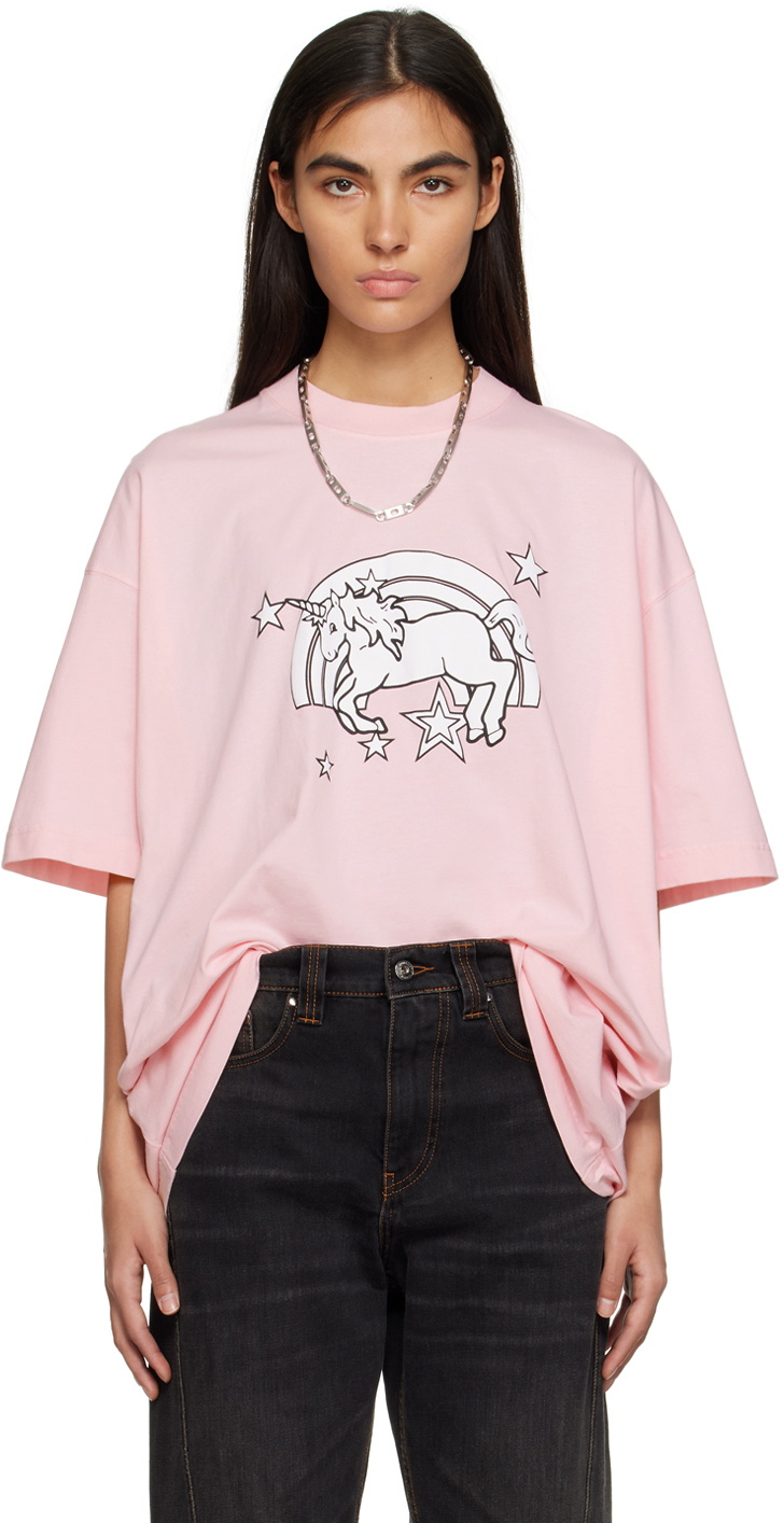 Vetements ユニコーンプリント Tシャツ M ピンク Vetements ユニコーンプリント Tシャツ M ピンク