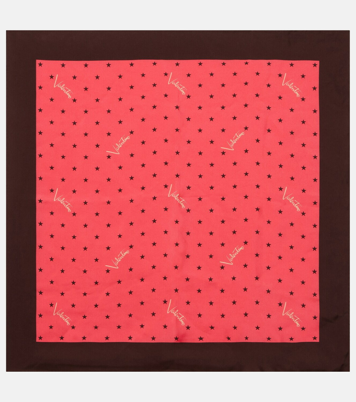 Valentino Printed silk twill scarf
