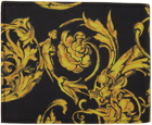 Versace Jeans Couture Black & Yellow Regalia Baroque Bifold Wallet