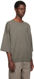 Fear of God Gray Cropped Sleeve Sweater