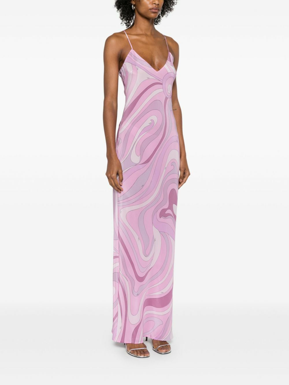 PUCCI Pink Iride-Print Dress Emilio Pucci