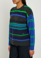Damson Madder Rene Striped Merino Wool Jumper Multicoloured