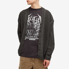 FUCT Men's Drop Stitch Cardigan in Dark Grey