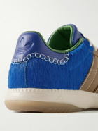 adidas Originals - Wales Bonner Samba Millennium Panelled Leather and Calf Hair Sneakers - Brown