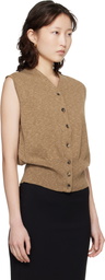 Cordera Khaki Flecked Cotton Waistcoat