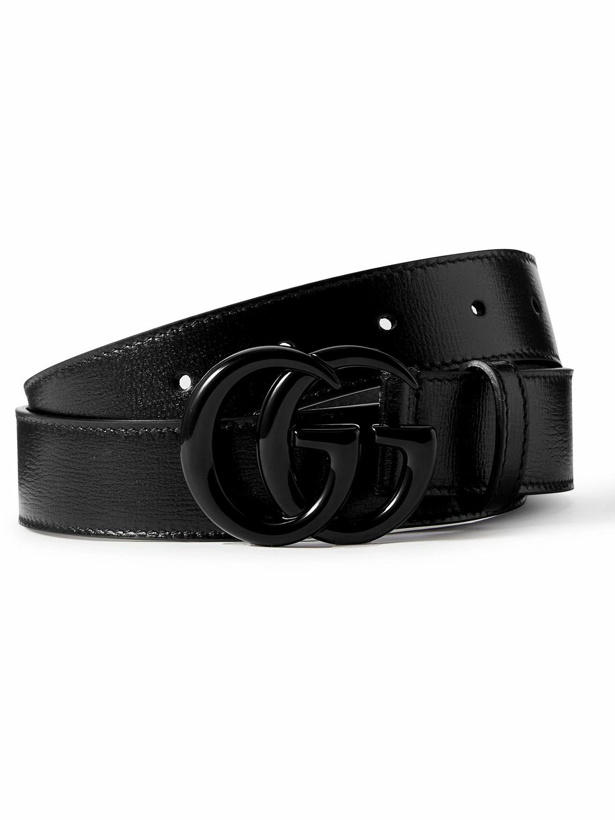 Photo: GUCCI - 3cm Marmont Leather Belt - Black