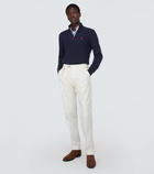 Polo Ralph Lauren Cable-knit wool and cashmere half-zip sweater