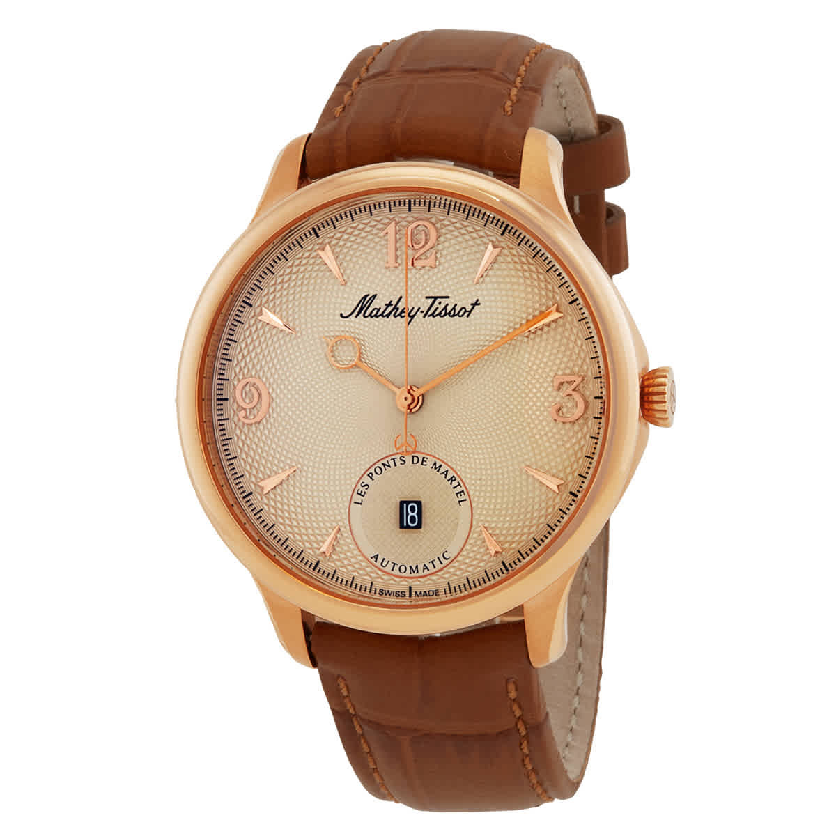 Mathey-Tissot Edmond Auto Havana Automatic Silver Dial Mens Watch AC1886CI