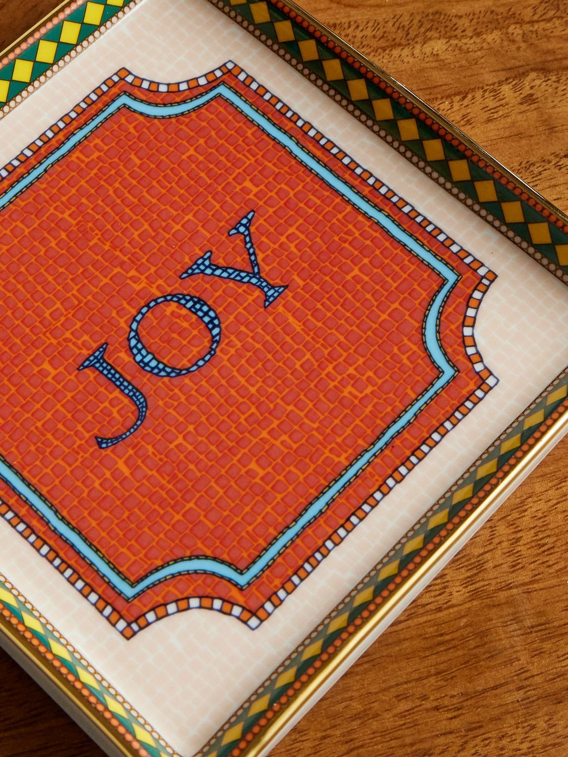 La DoubleJ - Joy Painted Porcelain Trinket Tray