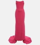 Giuseppe di Morabito Strapless crêpe gown