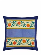 LISA CORTI Varanasi Stripes Pervinch Pillow
