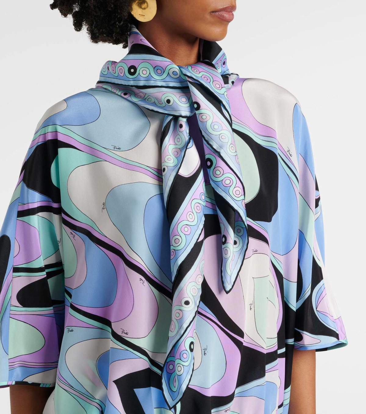 Pucci Foulard silk twill scarf