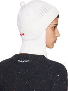 Marni White Virgin Wool Beanie