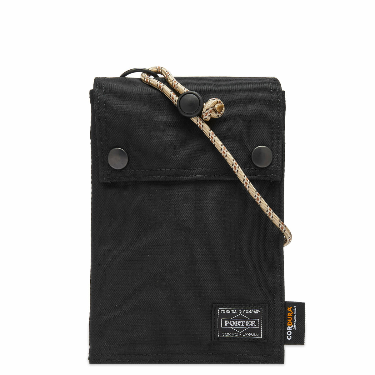 Comme des Garçons Homme Men's x Porter Cordura Pouch Bag in Black 