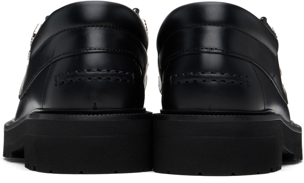 Toga Virilis Black Hard Leather Derbys