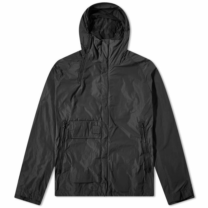 Photo: C.P. Company Men's Metropolis Patch Logo Memri Hooded Jacket in Black