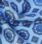 Turnbull & Asser - Printed Silk-Twill Pocket Square - Blue