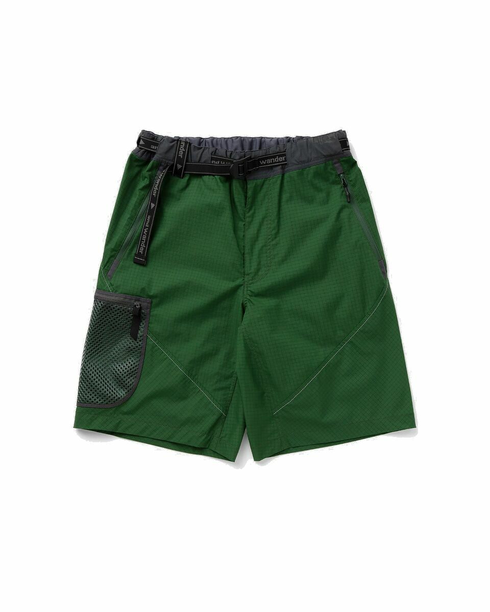 Photo: And Wander Breath Rip Short Pants Green - Mens - Casual Shorts