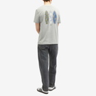 A.P.C. Men's Wave Back Print T-Shirt in Heather Grey