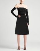 Petar Petrov Womens Midi skirt in Black