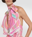 Pucci Printed silk twill scarf