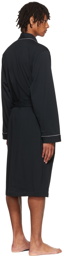 Boss Black Cotton Robe