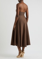 Odd Muse Ultimate Muse Strapless Jersey Midi Dress Chocolate