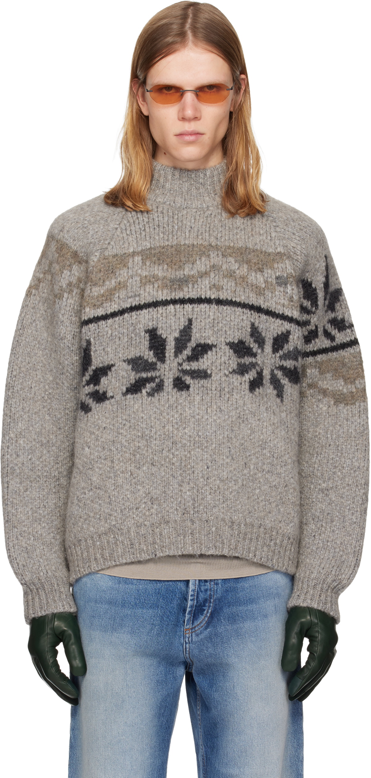 Magliano Gray Drunk Norvegese Sweater