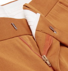 Sandro - Cropped Pleated Cotton-Gabardine Trousers - Men - Yellow