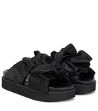 Ganni Ruched crossover platform sandals