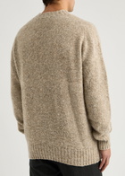Sunspel Shetland Wool Jumper Camel