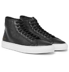 Common Projects - Tournament Full-Grain Leather High-Top Sneakers - Men - Black
