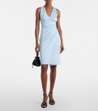 Versace Medusa '95 ruched jersey minidress