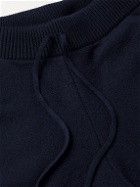 Maison Margiela - Straight-Leg Wool-Felt Sweatpants - Blue