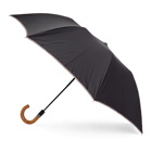 Paul Smith Black Multistripe Crook Umbrella