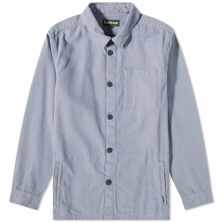 Photo: Barbour Men's Washed Overshirt in Washed Blue