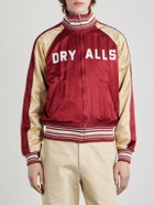 Human Made - Reversible Logo-Appliquéd Cotton-Blend Satin Bomber Jacket - Red